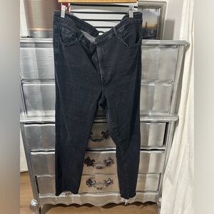 Good American good legs raw hem jeans